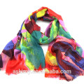 regenbogenfarbener Schal aus 100% Kaschmir